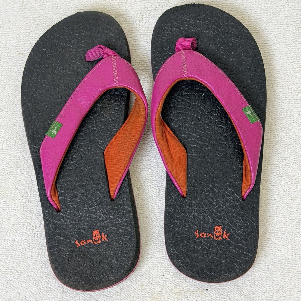 Sanuk girls flip flop sandals, Y13-1 Outdoors Beach Water